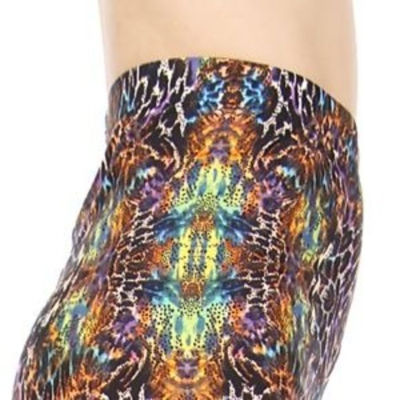 Reg One Size Womens Animal Print Leggings | Leopard Print Leggings | Leggings Bl - Picture 7 of 9